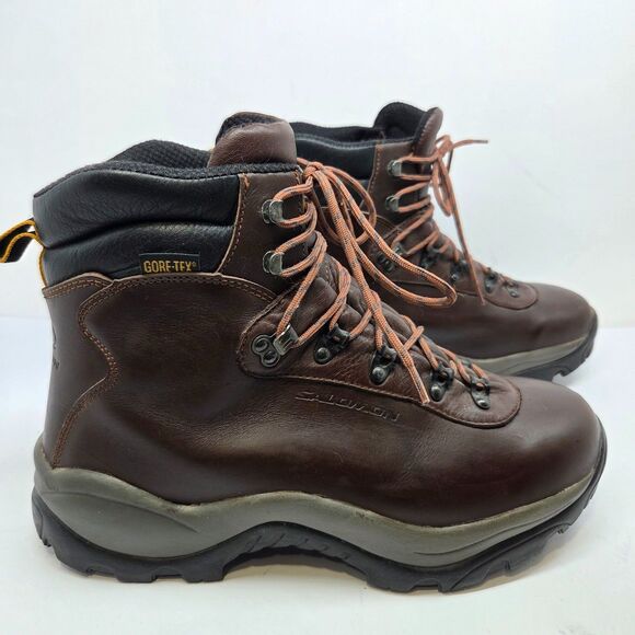 Salomon Contragrip Mens Brown Leather Gortex Waterproof Boots Size US 13 EUR 48 main image 16
